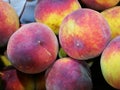 Peaches at farmers market