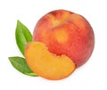Peaches isolated Royalty Free Stock Photo