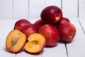 peaches (Prunus persica subs nectarina) Royalty Free Stock Photo