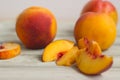 Peaches, whole and slices