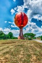 Peachoid Peach Water Tower in Gaffney South Carolina SC along Interstate 85