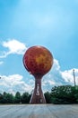 Peachoid Peach Water Tower in Gaffney South Carolina SC along Interstate 85