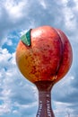 Peachoid Peach Water Tower in Gaffney South Carolina SC along Interstate 85