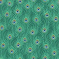 Peacock feather seamless pattern Royalty Free Stock Photo