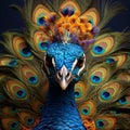 Vibrant And Surreal Peacock Portrait By Philomenus Twai