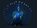 Peacock isolated. Ai Generated