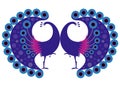 Peacock motif