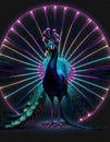 Peacock from Neon Lights