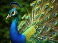 Peacock (Pavo Cristatus) Made With Generative AI illustration