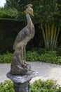 Peacock Sculpture in Bridge End Garden in Saffron Walden, Essex Royalty Free Stock Photo