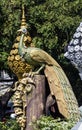 Peacock statue