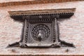 The Peacock Window, an early 15th century latticed window, Bhaktapur, Nepal