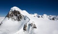 Peak in Alps. Top of the world