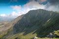 Peak at Cadiar Idris in Dolgellau, Snowdonia, North Wales