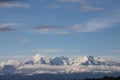 Peak of Canigou in Pyrenees orientales, France Royalty Free Stock Photo