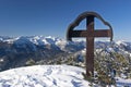 Peak cross in winter