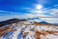 Peak of Deogyusan mountains in winter,Korea. Royalty Free Stock Photo