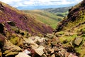 Peak District Valley of Heather Royalty Free Stock Photo