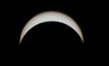 Peak of 2017 eclipse with sunspots