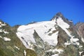 The peak of Grossglockner mountain seen from the southwest.