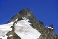 The peak of Grossglockner mountain seen from the southwest.