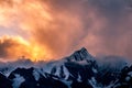 The peak of Kawagarbo or Kawa Karpo between Yunnan and Tibet in China Royalty Free Stock Photo