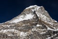 Peak43 or Kyashar in Mera region, Himalaya mountain range, Nepal Royalty Free Stock Photo