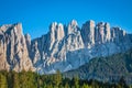 Peak of latemar in South Tyrol,Dolomite, Italy Royalty Free Stock Photo