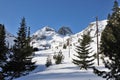 Peak Maliovica in winter, National park Rila in Bulgaria