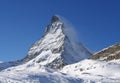 Peak Matterhorn in Swiss Alps Royalty Free Stock Photo