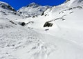 Peak Mont Mort, Valais, Switzerland Royalty Free Stock Photo