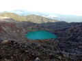 the peak of Mount Dempo 3159 masl