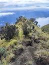 Peak of mount merbabu Royalty Free Stock Photo