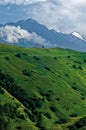 The peak of the mountain Kazbek. Royalty Free Stock Photo