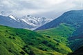 The peak of the mountain Kazbek. Royalty Free Stock Photo