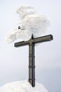 Peak point with cross Royalty Free Stock Photo