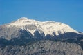 Peak of taurus mountains in Kemer Turkey in spring