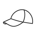 Peaked cap vector icon