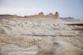 Peaked rocks and geological formations in Boszhira canyon Royalty Free Stock Photo