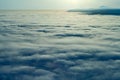 Peaks above clouds Royalty Free Stock Photo