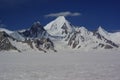 Peaks around snow lake