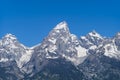 The Peaks of Grand Teton National Park in the morning with clear sky Royalty Free Stock Photo