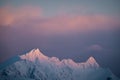 Peaks of norway. Typical lofoten islands landscape During winter. lofoten is a dreamy destination for photographers with a lot of