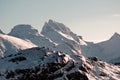 Peaks of norway. Typical lofoten islands landscape During winter. lofoten is a dreamy destination for photographers with a lot of