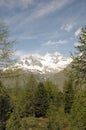 Peaks of Ober Gabelhorn and Wellenkuppe Royalty Free Stock Photo