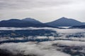 Peaks of Otter and Valley Fog Royalty Free Stock Photo