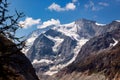 Peaks in Pennine Alps, Switzerland Royalty Free Stock Photo