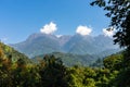 The peaks of Rwenzori Mountains Royalty Free Stock Photo