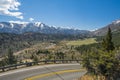 Peaks of Sierra Nevada mountains in the USA