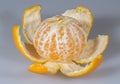 Pealed Clementine Close Up Royalty Free Stock Photo